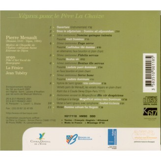 MENAULT - Tubery - Vêpres pour le père La Chaize..